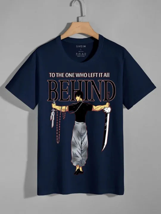 "To The One Who Left It All Behind" Graphic Anime T-Shirt β 100% Cotton - Kalla Safed