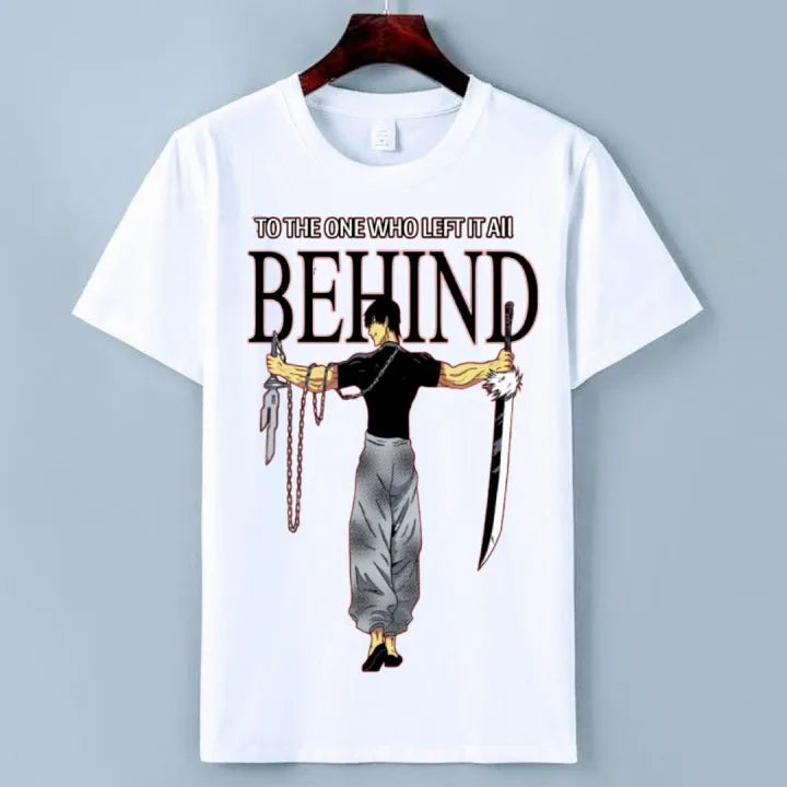 "To The One Who Left It All Behind" Graphic Anime T-Shirt β 100% Cotton - Kalla Safed