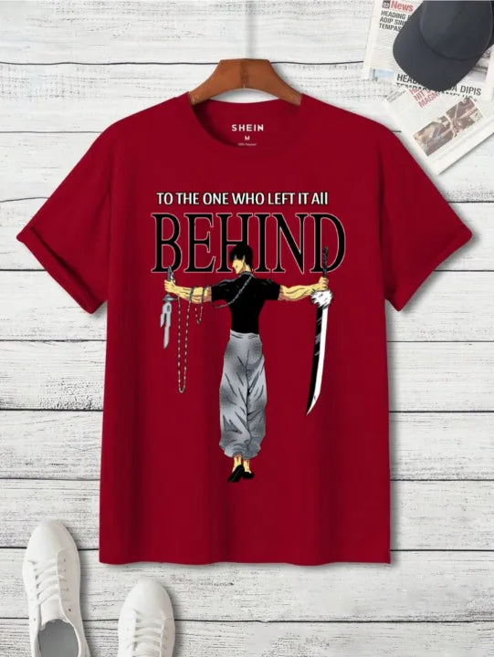 "To The One Who Left It All Behind" Graphic Anime T-Shirt β 100% Cotton - Kalla Safed