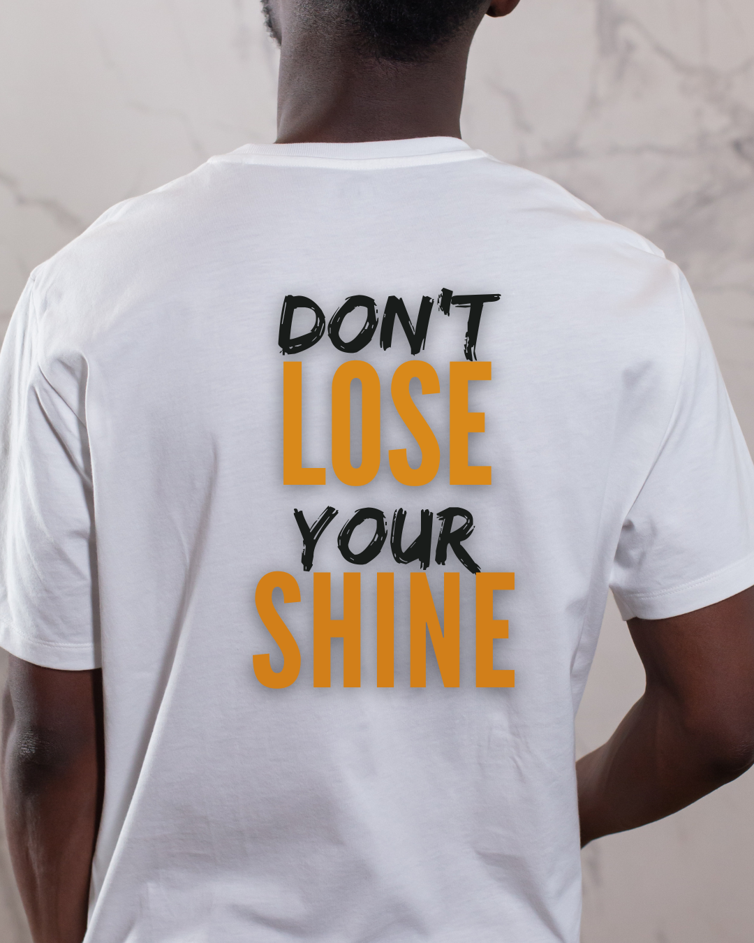 “Don’t Lose Your Shine” Premium Cotton T-Shirt – Black Edition - Kalla Safed