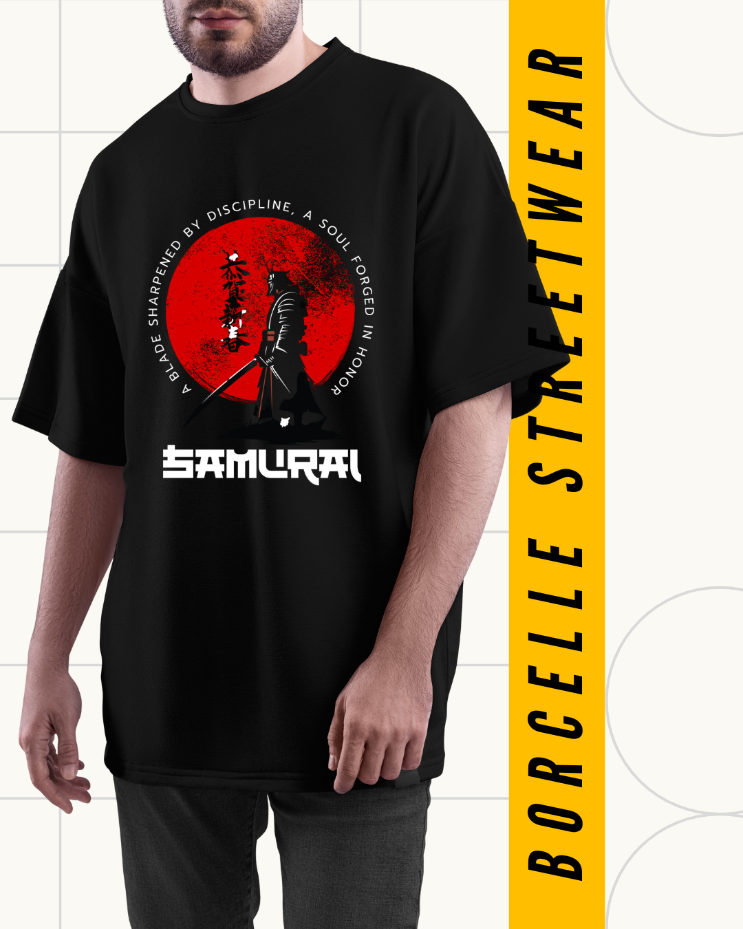 Samurai Warrior Graphic T-Shirt | 100% Cotton | Premium Quality Print |