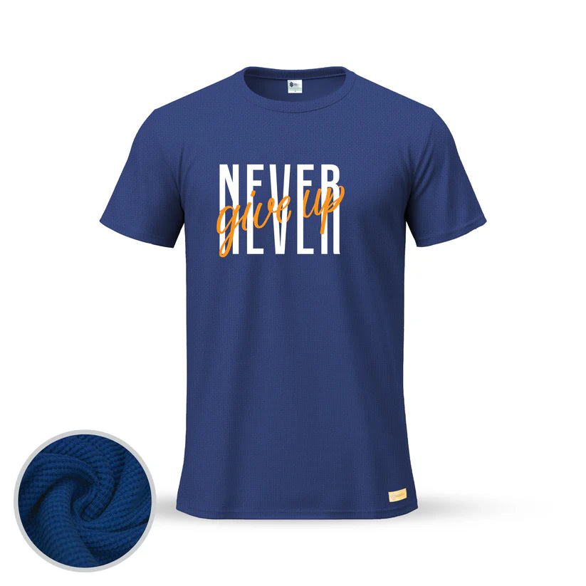 Never Give Up Classic T-Shirt β Soft. Cool. Built to Last. - Kalla Safed