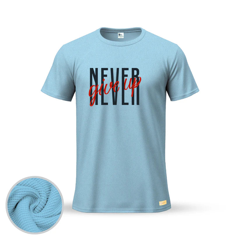 Never Give Up Classic T-Shirt β Soft. Cool. Built to Last. - Kalla Safed