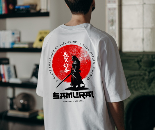 Samurai Warrior Graphic T-Shirt | 100% Cotton | Premium Quality Print |