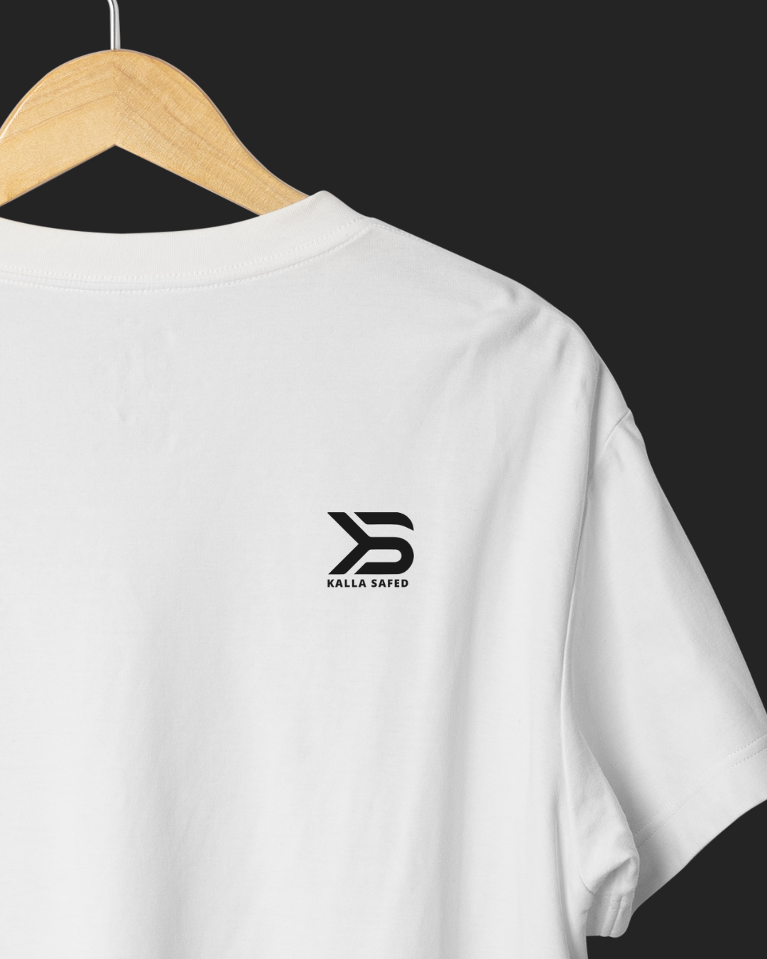 Kalla Safed Premium 100% Cotton T-Shirt – Minimal Logo Edition - Kalla Safed