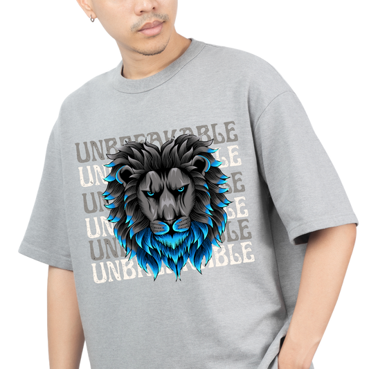 Unbreakable Lion Graphic T-Shirt – Premium 100% Cotton - Kalla Safed