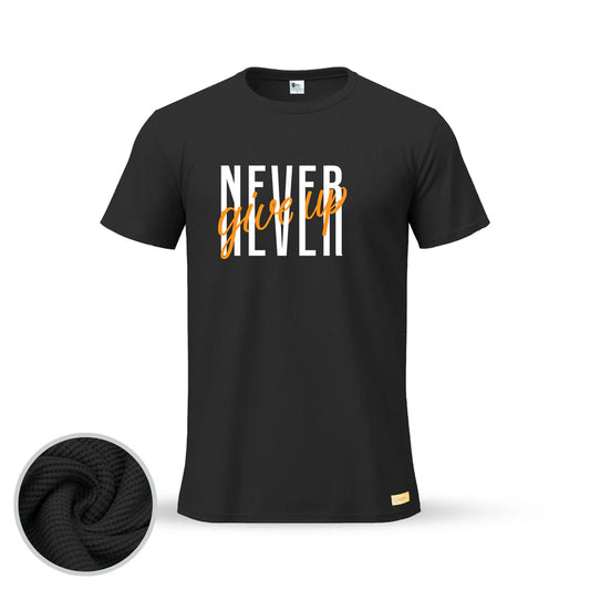 Never Give Up Classic T-Shirt – Soft. Cool. Built to Last. - Kalla Safed